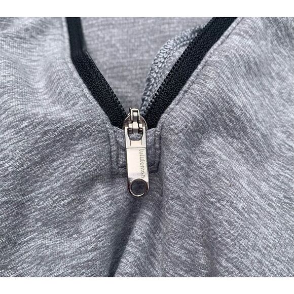 Lululemon Surge Warm 1/2 ZIP light gray SHIRT TOP MENS M L - Picture 10 of 10